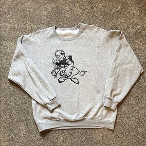 Gray Graphic Men's Sweater